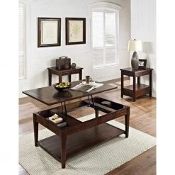 Crestline 48 in. Mocha Cherry Large Rectangle Wood Coffee Table with Lift Top by Steve Silver 9 Crestline 48 in. Mocha Cherry Large Rectangle Wood Coffee Table with Lift Top by Steve Silver -Steve Silver Online Store mocha cherry steve silver coffee tables cl200cl 31 1000