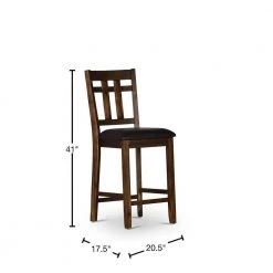 Saranac Brown Slat Back 24 in. Counter Chair (Set of 2) by Steve Silver 11 Saranac Brown Slat Back 24 in. Counter Chair (Set of 2) by Steve Silver -Steve Silver Online Store mocha warm brown steve silver bar stools sa2000cc 40 1000