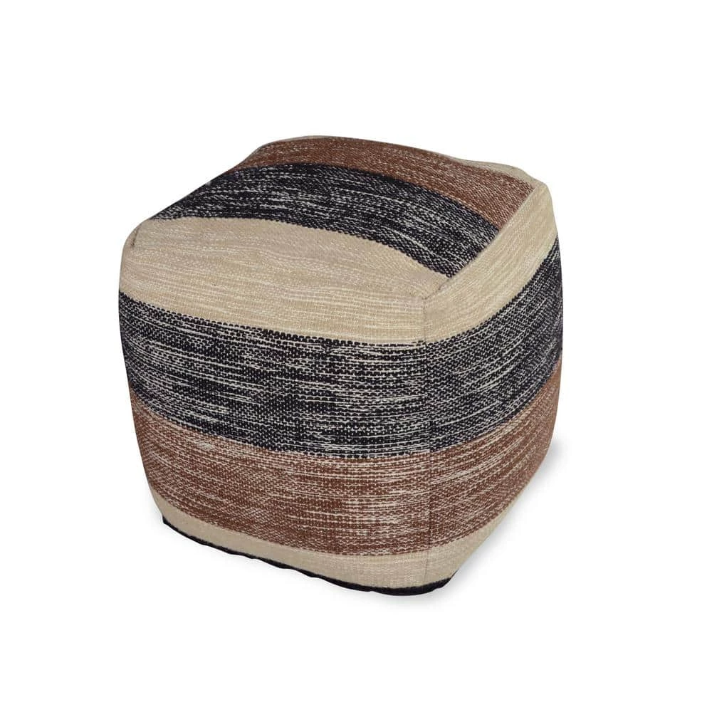 Jamal Square Handwoven Pouf by Steve Silver 5 Jamal Square Handwoven Pouf by Steve Silver - Image 3