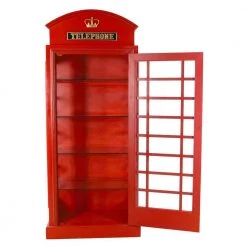 British Telephone Booth Display Multi-Colored Accent Cabinet by Design Toscano -Steve Silver Online Store multi colored design toscano accent cabinets ne36832 77 1000