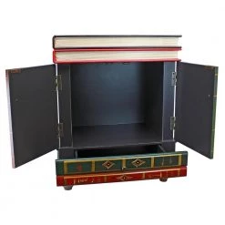 The Lord Byron 22 in. Multi-Colored Standard Rectangle Top Wood Wooden Side Table by Design Toscano -Steve Silver Online Store multi colored design toscano end side tables sk3345 77 1000