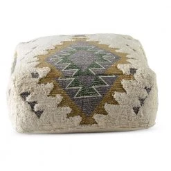 Lyssa Jacquard Fabric Printed Pouf by Steve Silver 10 Lyssa Jacquard Fabric Printed Pouf by Steve Silver -Steve Silver Online Store multi southwest pattern steve silver ottomans ls240p 77 1000