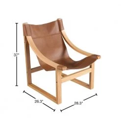 Lima Natural Leather Sling Arm Chair by Steve Silver -Steve Silver Online Store natural leather natural frame steve silver accent chairs li150nnsc 40 1000