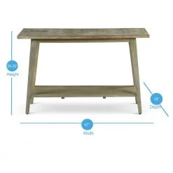 Milani 47 in. Natural Standard Rectangle Wood Console Table with Storage by Steve Silver -Steve Silver Online Store natural steve silver console tables ml400s 1f 1000