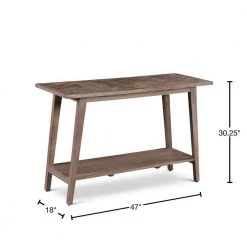 Milani 47 in. Natural Standard Rectangle Wood Console Table with Storage by Steve Silver -Steve Silver Online Store natural steve silver console tables ml400s 40 1000