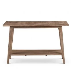 Milani 47 in. Natural Standard Rectangle Wood Console Table with Storage by Steve Silver