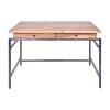 Tamra 48"W Natural Brown wood top Rectangle writing Desk by Steve Silver -Steve Silver Online Store natural steve silver writing desks ta150d 64 1000