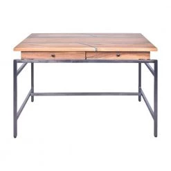 Tamra 48"W Natural Brown wood top Rectangle writing Desk by Steve Silver