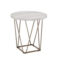 Rowyn 3-Piece 47 in. Off-White/Champagne Large Hexagon Wood Coffee Table Set by Steve Silver -Steve Silver Online Store off white champagne steve silver coffee tables rw3000 c3 1000