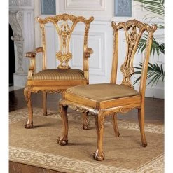 English Pine Mahogany Chippendale Chairs (Set of 6) by Design Toscano -Steve Silver Online Store pine design toscano dining chairs af91008 31 1000