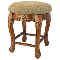 Lady Annette Beige Boudoir Stool (17.5" H X 16.5" W X 16.5" D) (Set of 2) by Design Toscano -Steve Silver Online Store pine design toscano makeup vanities ae93014 4f 1000