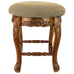 Lady Annette Beige Boudoir Stool (17.5" H X 16.5" W X 16.5" D) (Set of 2) by Design Toscano -Steve Silver Online Store pine design toscano makeup vanities ae93014 c3 1000