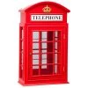 Piccadilly Circus British Telephone Booth Red Wall Curio Accent Cabinet by Design Toscano -Steve Silver Online Store red design toscano accent cabinets bn5230 64 1000