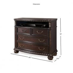 Monte Carlo Cherry Media Chest by Steve Silver 11 Monte Carlo Cherry Media Chest by Steve Silver -Steve Silver Online Store rich cocoa steve silver media storage re163ss 135 4f 1000