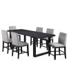 Yves 7pc Gray Counter Height Dining Set by Steve Silver -Steve Silver Online Store rubbed charcoal steve silver dining room sets ys500pt7pc 64 1000