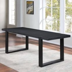 Yves Rubbed Charcoal 77" Counter Table by Steve Silver -Steve Silver Online Store rubbed charcoal steve silver kitchen dining tables ys500ptltt 4f 1000