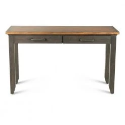 Bear Creek 50 in. Rustic Brown Rectangular Wood Sofa Table by Steve Silver