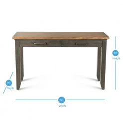 Bear Creek 50 in. Rustic Brown Rectangular Wood Sofa Table by Steve Silver 8 Bear Creek 50 in. Rustic Brown Rectangular Wood Sofa Table by Steve Silver -Steve Silver Online Store rustic brown grey with light warm brown tops steve silver console tables bc700sb c3 1000