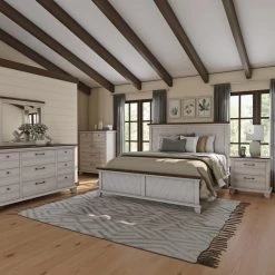 Bear Creek 5-Drawer Rustic Ivory and Honey Chest of Drawers (52 in. H x 42 in. W x 19 in. D) by Steve Silver -Steve Silver Online Store rustic ivory honey steve silver chest of drawers bc900ct 31 1000