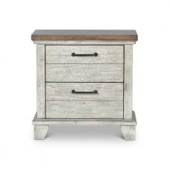 Bear Creek Rustic Ivory and Honey Nightstand (26 in. H x 28 in. W x 17 in. D) by Steve Silver -Steve Silver Online Store rustic ivory honey steve silver nightstands bc900ns c3 1000