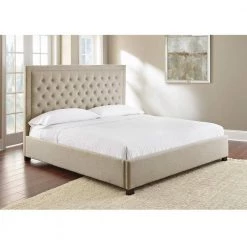 Isadora Sand King Panel Bed by Steve Silver -Steve Silver Online Store sand steve silver platform beds id890kbeds 31 1000