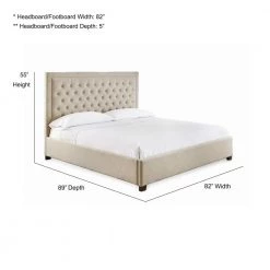 Isadora Sand King Panel Bed by Steve Silver -Steve Silver Online Store sand steve silver platform beds id890kbeds 4f 1000