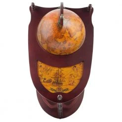 Old World Extended Shelf Italian Replica Beige Globe Bar Cart with Wood Top by Design Toscano -Steve Silver Online Store sepia design toscano bar carts sj33035 44 1000