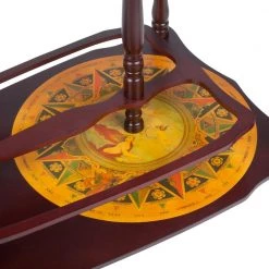 Old World Extended Shelf Italian Replica Beige Globe Bar Cart with Wood Top by Design Toscano -Steve Silver Online Store sepia design toscano bar carts sj33035 fa 1000