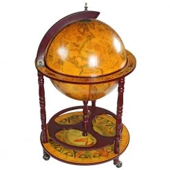 16th Century Italian Replica Beige Globe Bar Cart with Wood Top by Design Toscano 14 16th Century Italian Replica Beige Globe Bar Cart with Wood Top by Design Toscano -Steve Silver Online Store sepia design toscano bar carts sj45001 44 1000