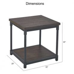 Prescott 22 in. Smokey Gray End Table by Steve Silver -Steve Silver Online Store smokey oak steve silver end side tables rc300e 1f 1000