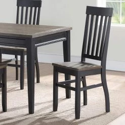 Raven Noir Side Chair (Set of 2) by Steve Silver 8 Raven Noir Side Chair (Set of 2) by Steve Silver -Steve Silver Online Store two tone ebony and driftwood finish steve silver accent chairs rn500s c3 1000