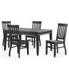 Raven Noir 5-Piece 2-tone ebony and driftwood Dining Set by Steve Silver 1 Raven Noir 5-Piece 2-tone ebony and driftwood Dining Set by Steve Silver -Steve Silver Online Store two tone ebony and driftwood steve silver dining room sets rn5005pc 64 1000