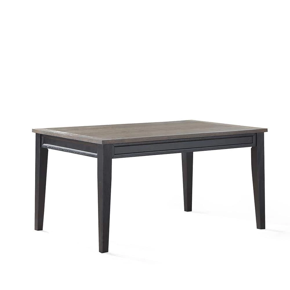 Raven Noir 6-Piece 2-tone ebony and driftwood Dining Set by Steve Silver 4 Raven Noir 6-Piece 2-tone ebony and driftwood Dining Set by Steve Silver - Image 2