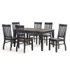 Raven Noir 7-Piece 2-tone ebony and driftwood Dining Set by Steve Silver -Steve Silver Online Store two tone ebony and driftwood steve silver dining room sets rn5007pc 64 1000
