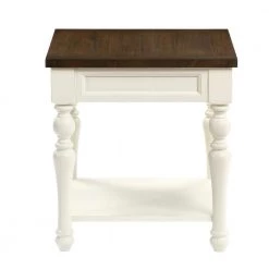 Joanna 22 in. Wide Ivory and Mocha End Table by Steve Silver 11 Joanna 22 in. Wide Ivory and Mocha End Table by Steve Silver -Steve Silver Online Store two tone ivory and mocha finish steve silver end side tables ja150e 4f 1000