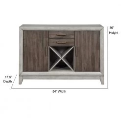 Abacus 54 in. 2-Tone Smoky Alabaster and Smoky Honey Finish Server with 2-Drawers by Steve Silver -Steve Silver Online Store two tone smoky alabaster and smoky honey finish steve silver sideboards buffet tables cu500sv 1f 1000