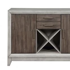 Abacus 54 in. 2-Tone Smoky Alabaster and Smoky Honey Finish Server with 2-Drawers by Steve Silver -Steve Silver Online Store two tone smoky alabaster and smoky honey finish steve silver sideboards buffet tables cu500sv 4f 1000