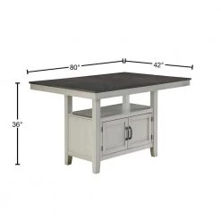 Hyland Gray Counter Table by Steve Silver -Steve Silver Online Store two tone stone gray and charcoal finish steve silver kitchen dining tables hy500pt 40 1000