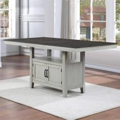Hyland Gray Counter Table by Steve Silver -Steve Silver Online Store two tone stone gray and charcoal finish steve silver kitchen dining tables hy500pt c3 1000