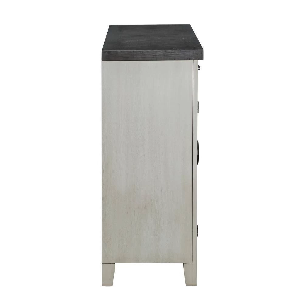 Hyland Gray Server with Glass Cabinets by Steve Silver 6 Hyland Gray Server with Glass Cabinets by Steve Silver - Image 4