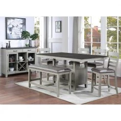 Hyland Gray Server with Glass Cabinets by Steve Silver 11 Hyland Gray Server with Glass Cabinets by Steve Silver -Steve Silver Online Store two tone stone gray and charcoal finish steve silver sideboards buffet tables hy500sv c3 1000