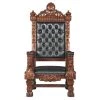 The Fitzjames Brown Mahogany Throne by Design Toscano 1 The Fitzjames Brown Mahogany Throne by Design Toscano -Steve Silver Online Store walnut design toscano accent chairs af1204 64 1000