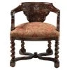 Brussels Library Walnut Mahogany Bergere Chair by Design Toscano -Steve Silver Online Store walnut design toscano accent chairs af1556 64 1000