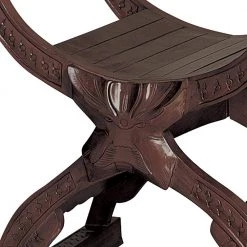 Medieval Cross Walnut Mahogany Frame Chair by Design Toscano -Steve Silver Online Store walnut design toscano accent chairs gr122 1f 1000