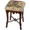The Medieval 20 in. Walnut Backless Mahogany Short Height Mace Stool with Jacquard Upholstery Seat by Design Toscano -Steve Silver Online Store walnut design toscano bar stools af1497 64 1000
