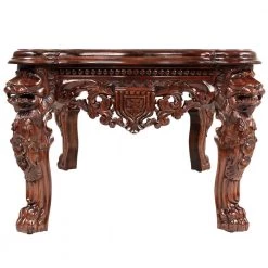 The Lord Raffles Grand Hall 55 in. Brown Standard Rectangle Top Wood Lion Leg Coffee Table by Design Toscano 11 The Lord Raffles Grand Hall 55 in. Brown Standard Rectangle Top Wood Lion Leg Coffee Table by Design Toscano -Steve Silver Online Store walnut design toscano coffee tables af7280 4f 1000