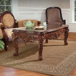 The Lord Raffles Grand Hall 55 in. Brown Standard Rectangle Top Wood Lion Leg Coffee Table by Design Toscano 10 The Lord Raffles Grand Hall 55 in. Brown Standard Rectangle Top Wood Lion Leg Coffee Table by Design Toscano -Steve Silver Online Store walnut design toscano coffee tables af7280 c3 1000