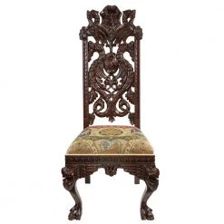 Knottingley Walnut Mahogany Manor Chair by Design Toscano