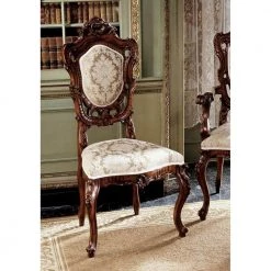 Toulon French Rococo Walnut Mahogany Side Chair by Design Toscano 7 Toulon French Rococo Walnut Mahogany Side Chair by Design Toscano -Steve Silver Online Store walnut design toscano dining chairs af1552 31 1000