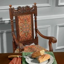 Grand Classic Edwardian Walnut Mahogany Dining Arm Chair by Design Toscano -Steve Silver Online Store walnut design toscano dining chairs af51313 31 1000